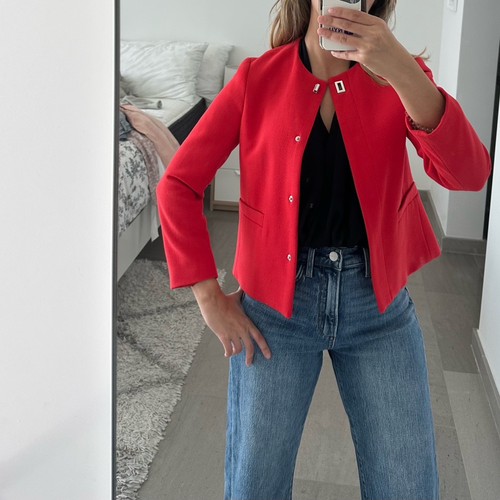 Zara Red Blazer